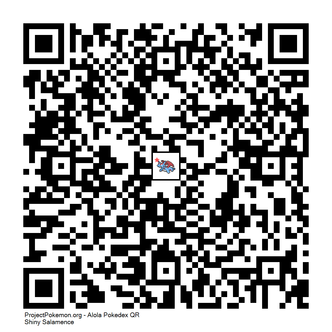 Cdigo QR de Salamence variocolor